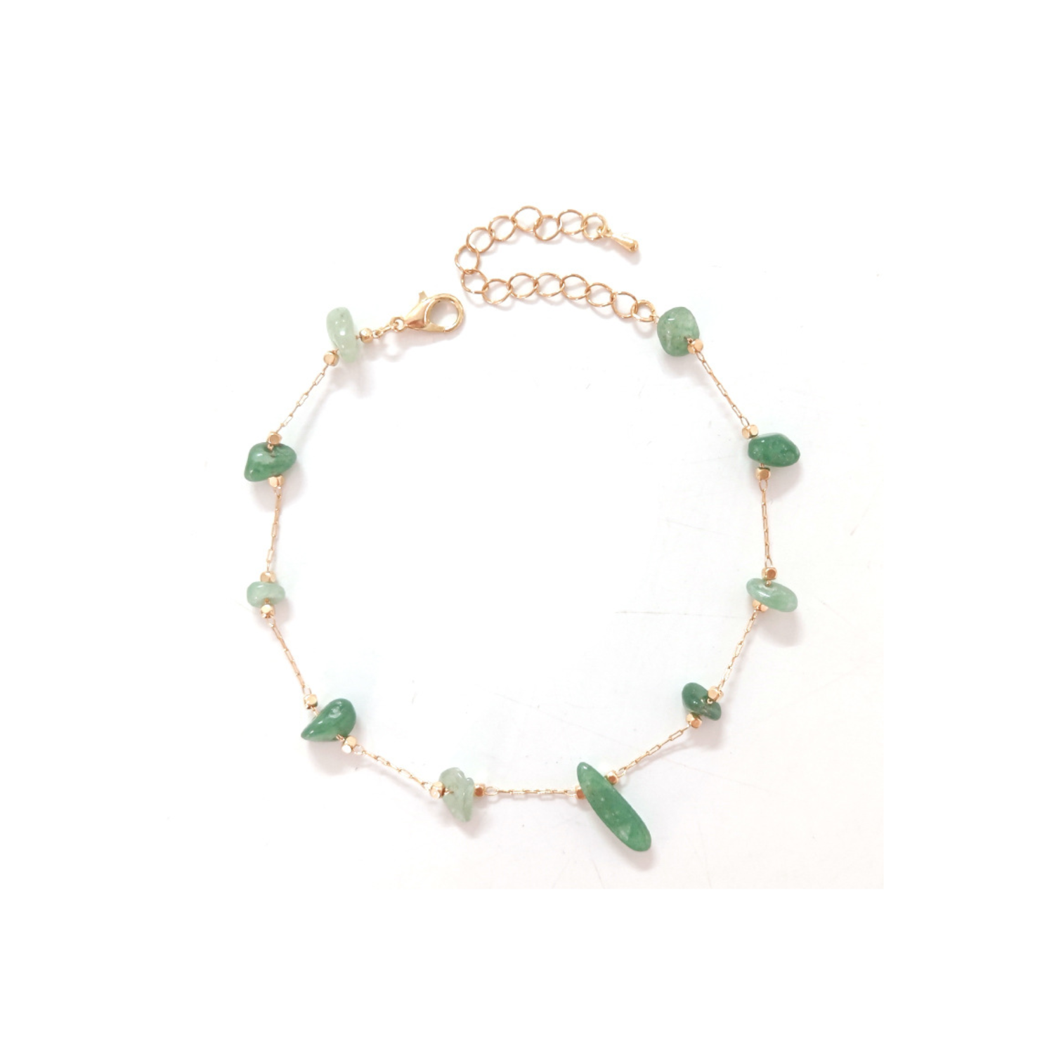 Agate Stones Tassel Anklet