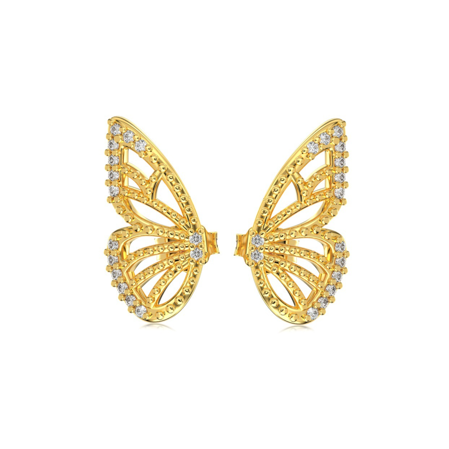 Gold Butterfly Earrings