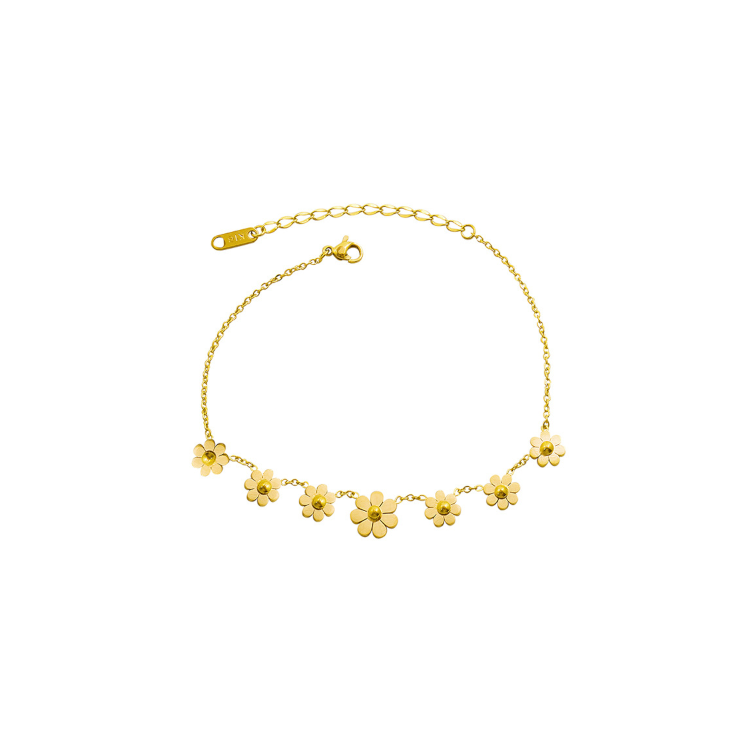 Gold Flower Anklet