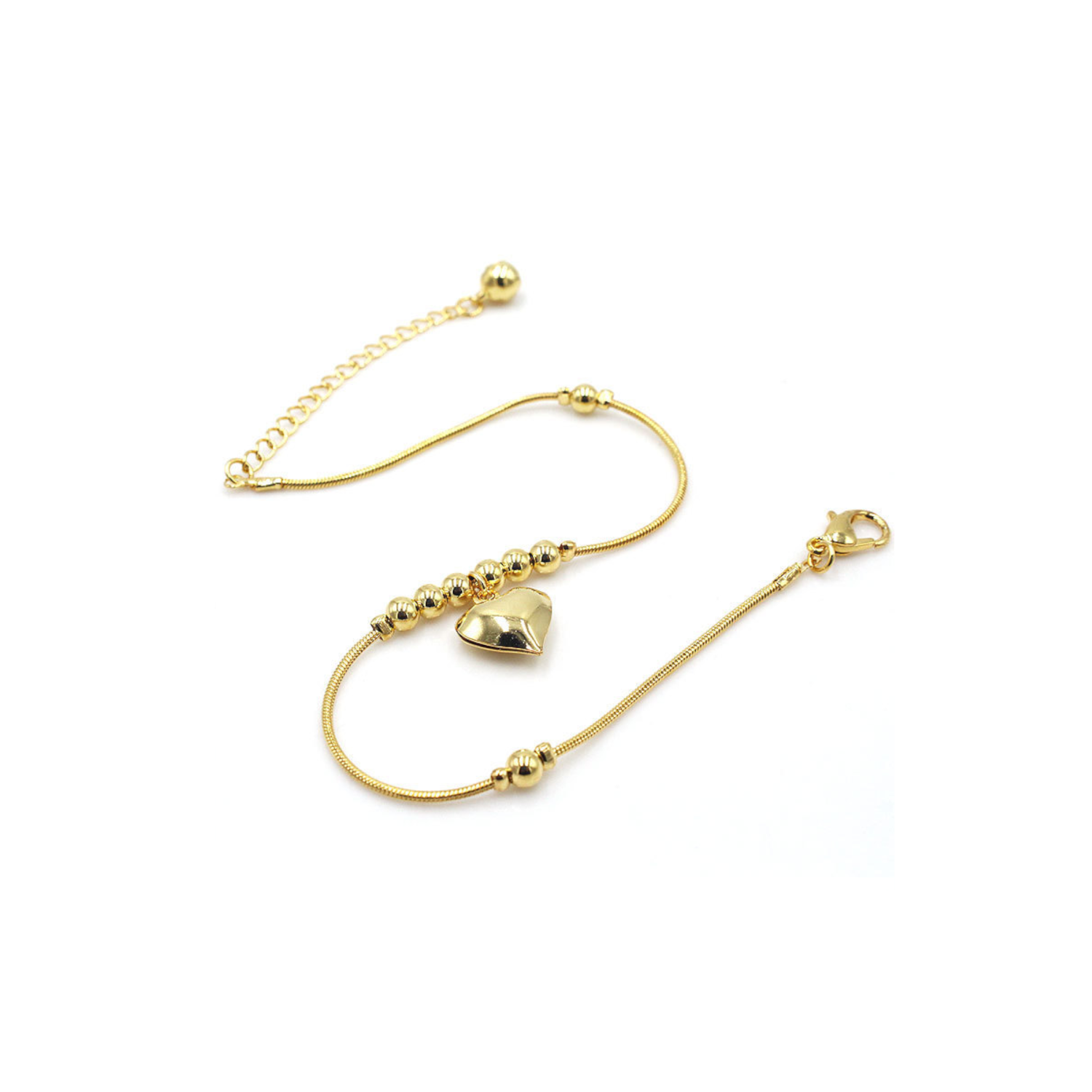 Gold Heart Anklet