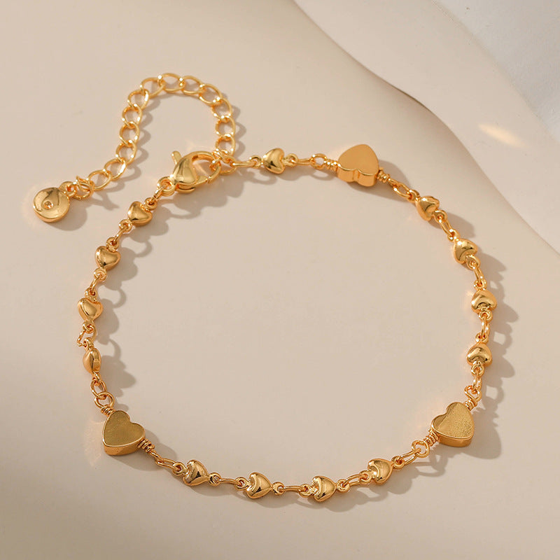 Gold Heart Bracelet