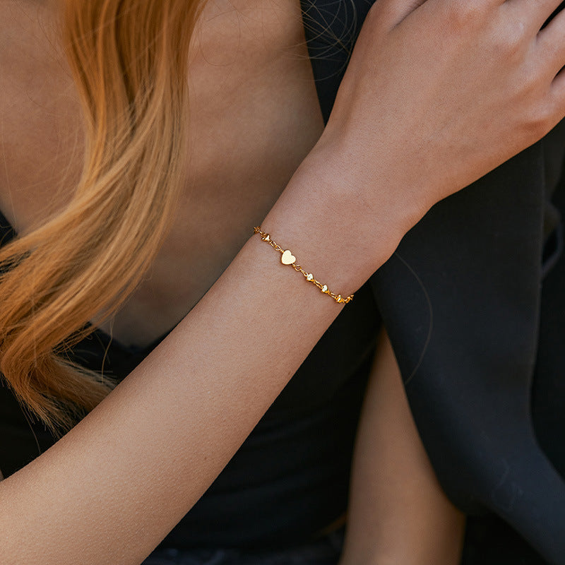 Gold Heart Bracelet