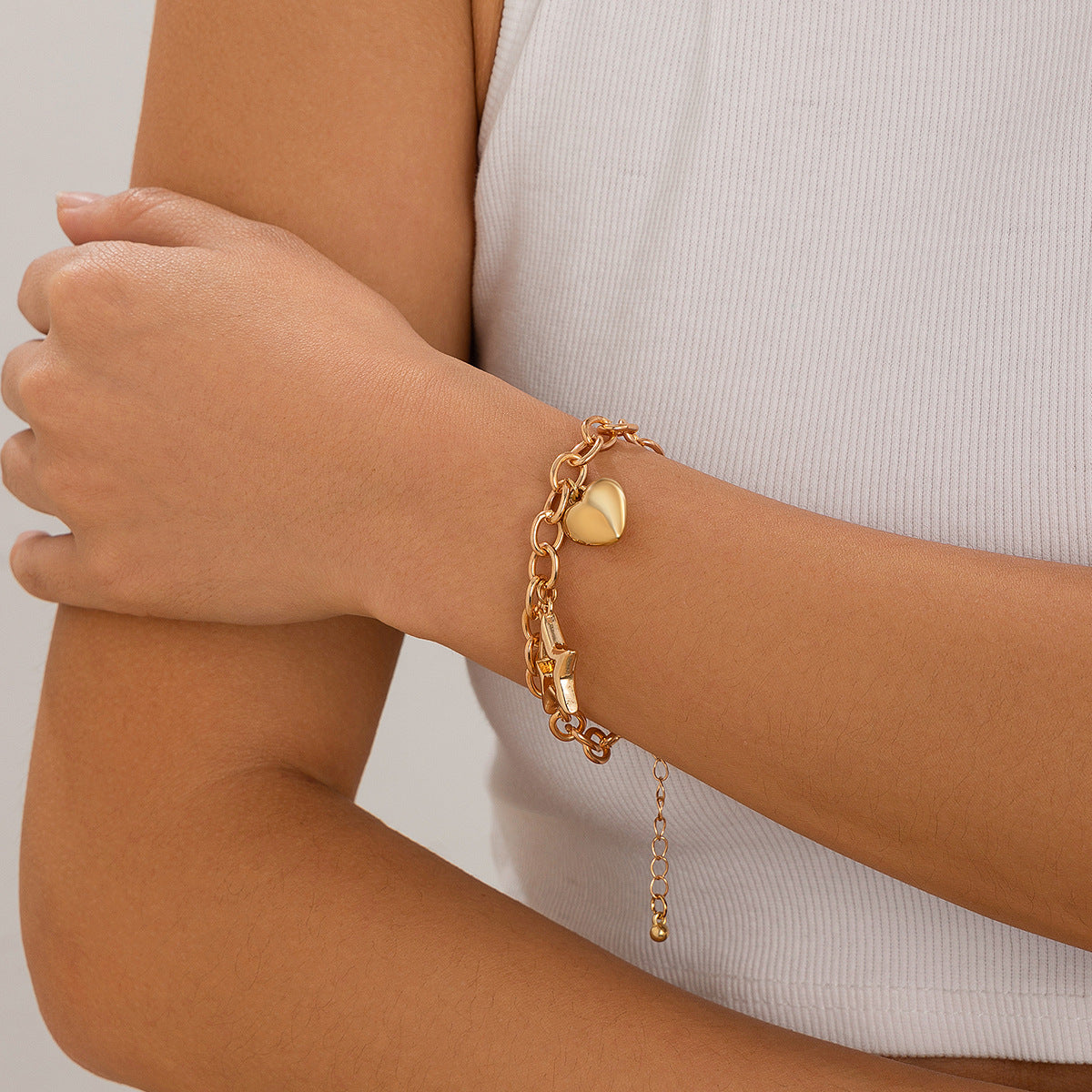 Gold Hollow Alloy Bracelet