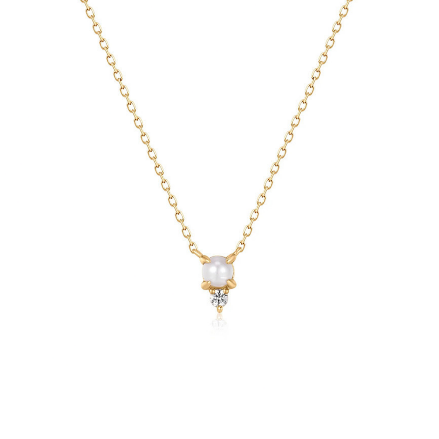 Gold Pearl Necklace