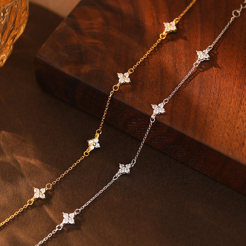 Versatile Star Zircon Silver Bracelet