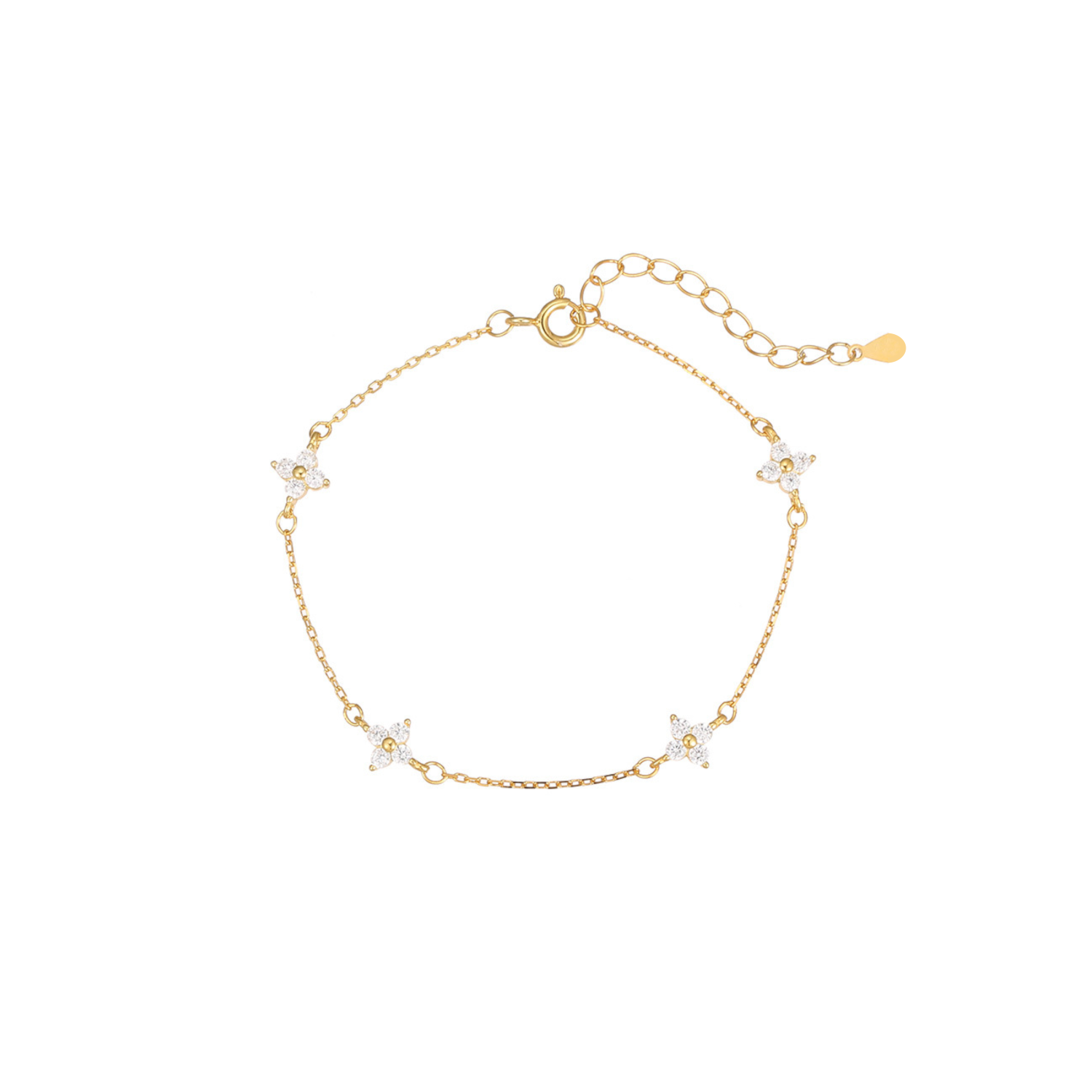 Gold Zircon Bracelet