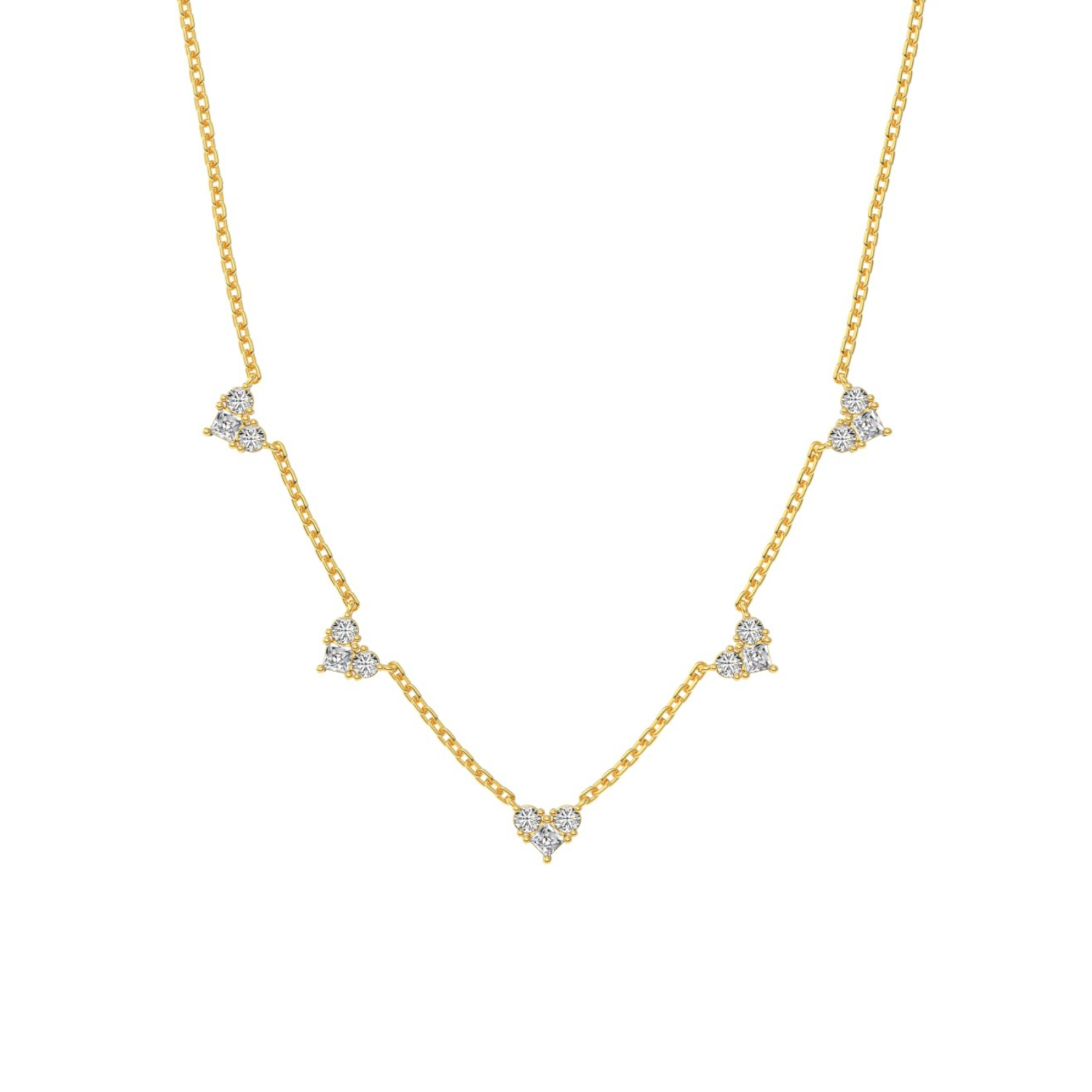 Gold Zircon Necklace