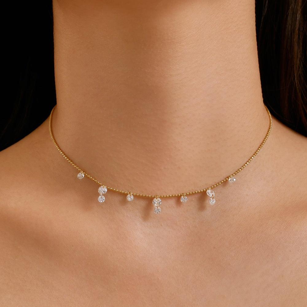 Gold Zircon Necklace