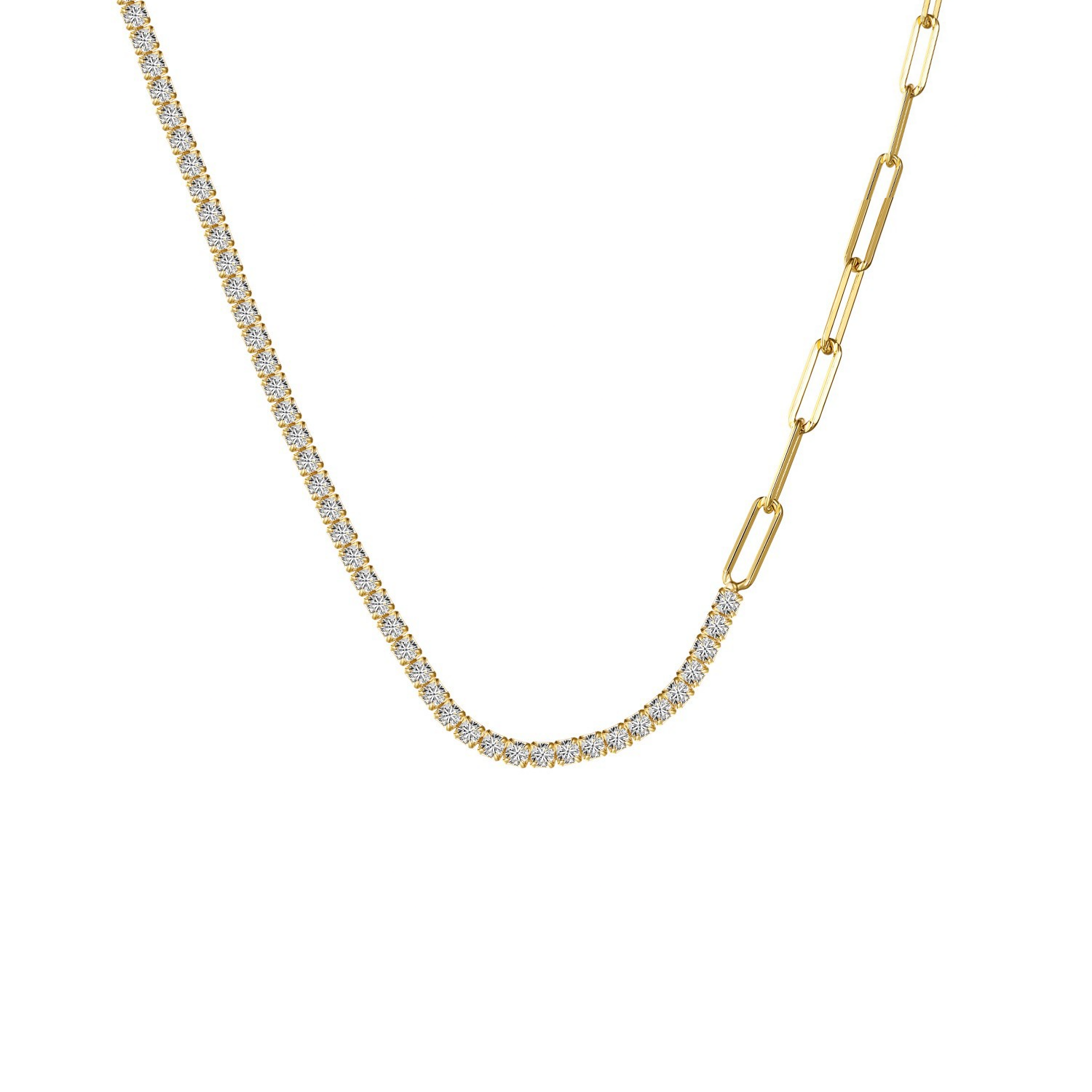 Gold Zircon Necklace