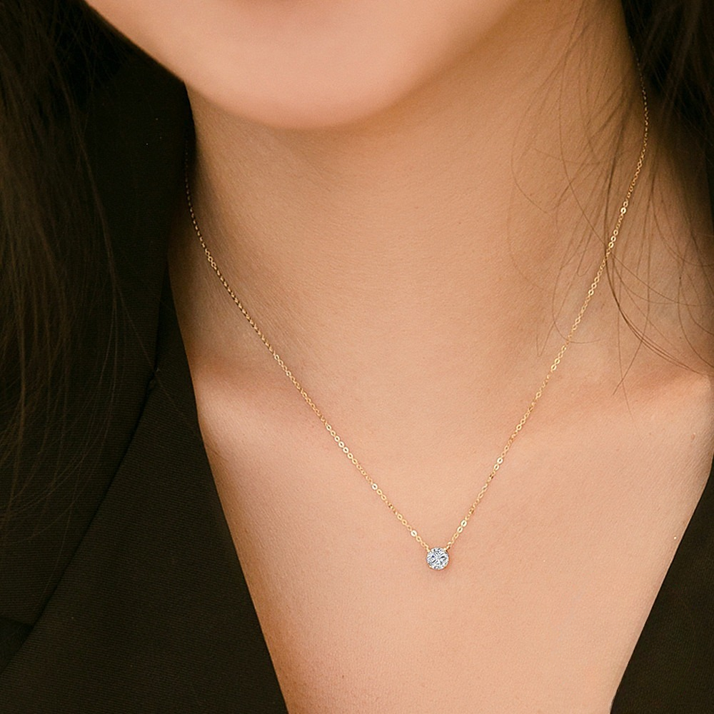 Gold Zircon Necklace