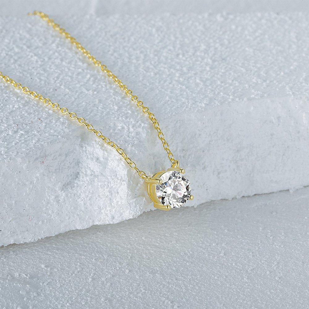 Gold Zircon Necklace