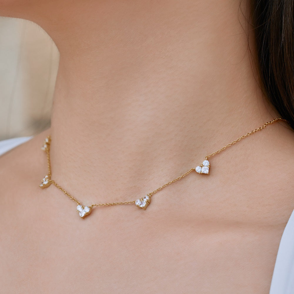 Gold Zircon Necklace