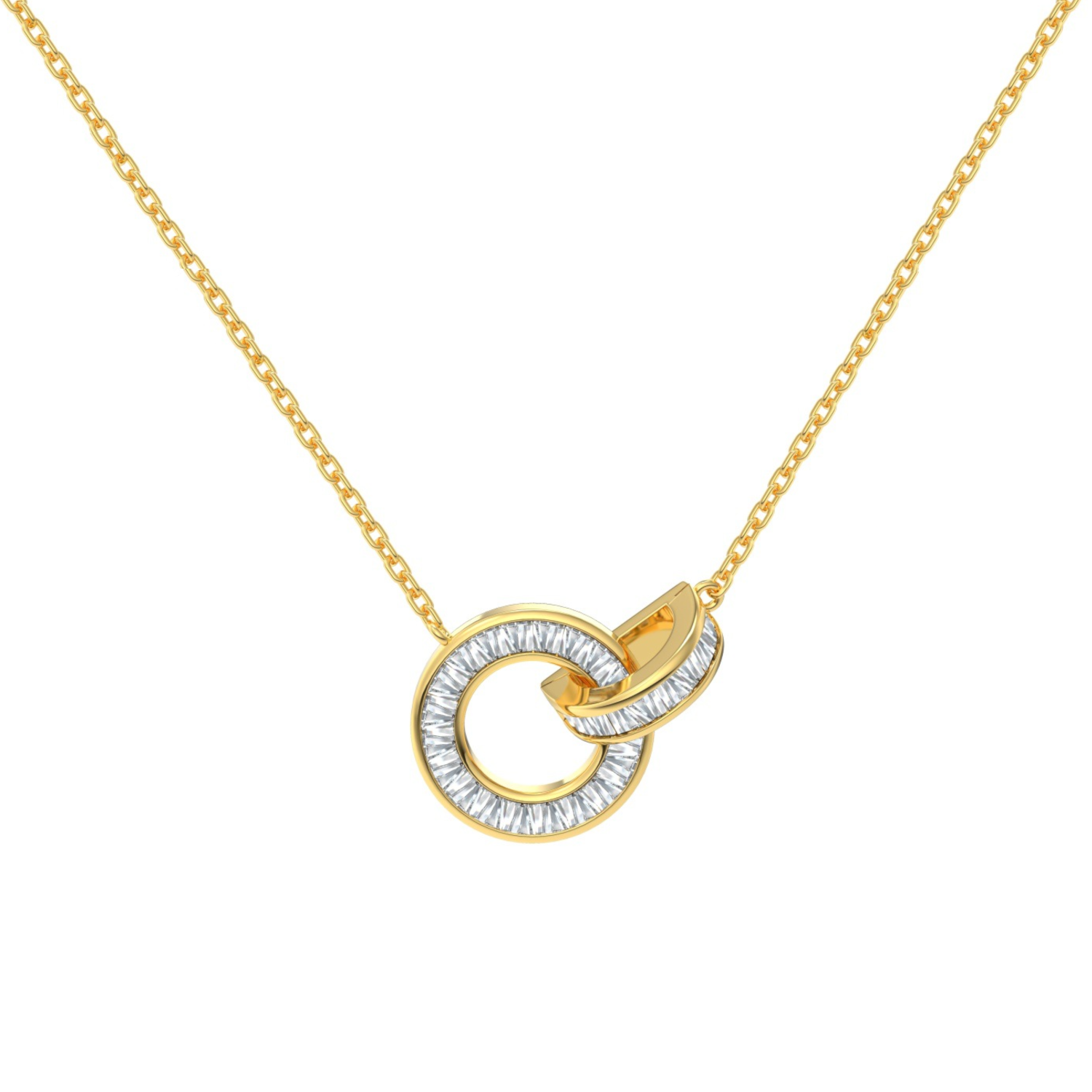 Gold Zircon Necklace