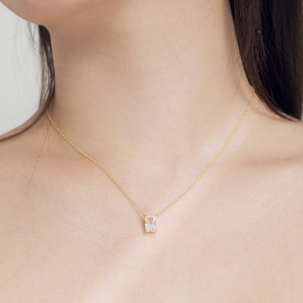 Gold Zircon Necklace