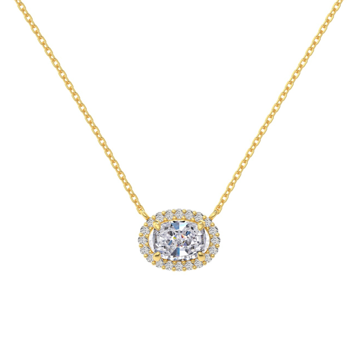 Gold Zircon Necklace