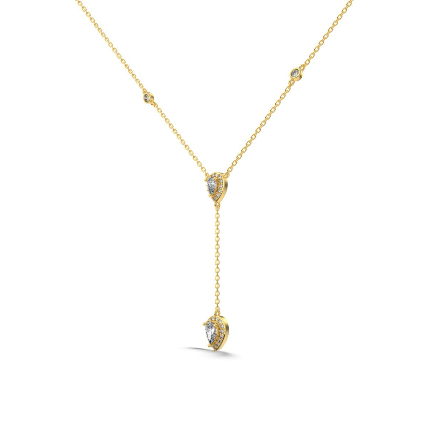 Gold Zircon Necklace