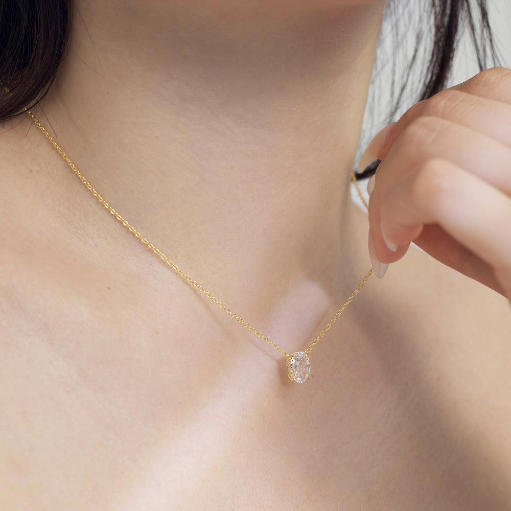 Gold Zircon Necklace