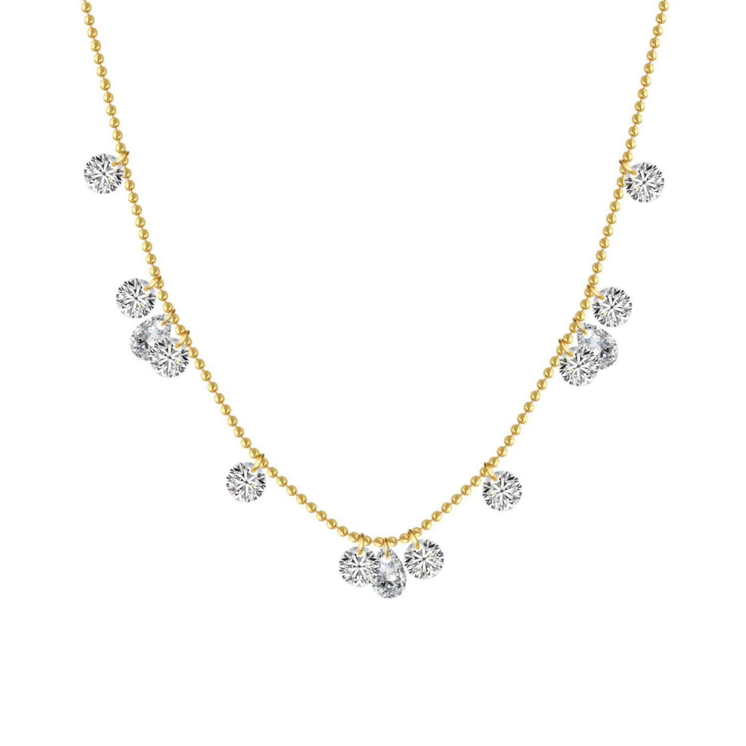 Gold Zircon Necklace