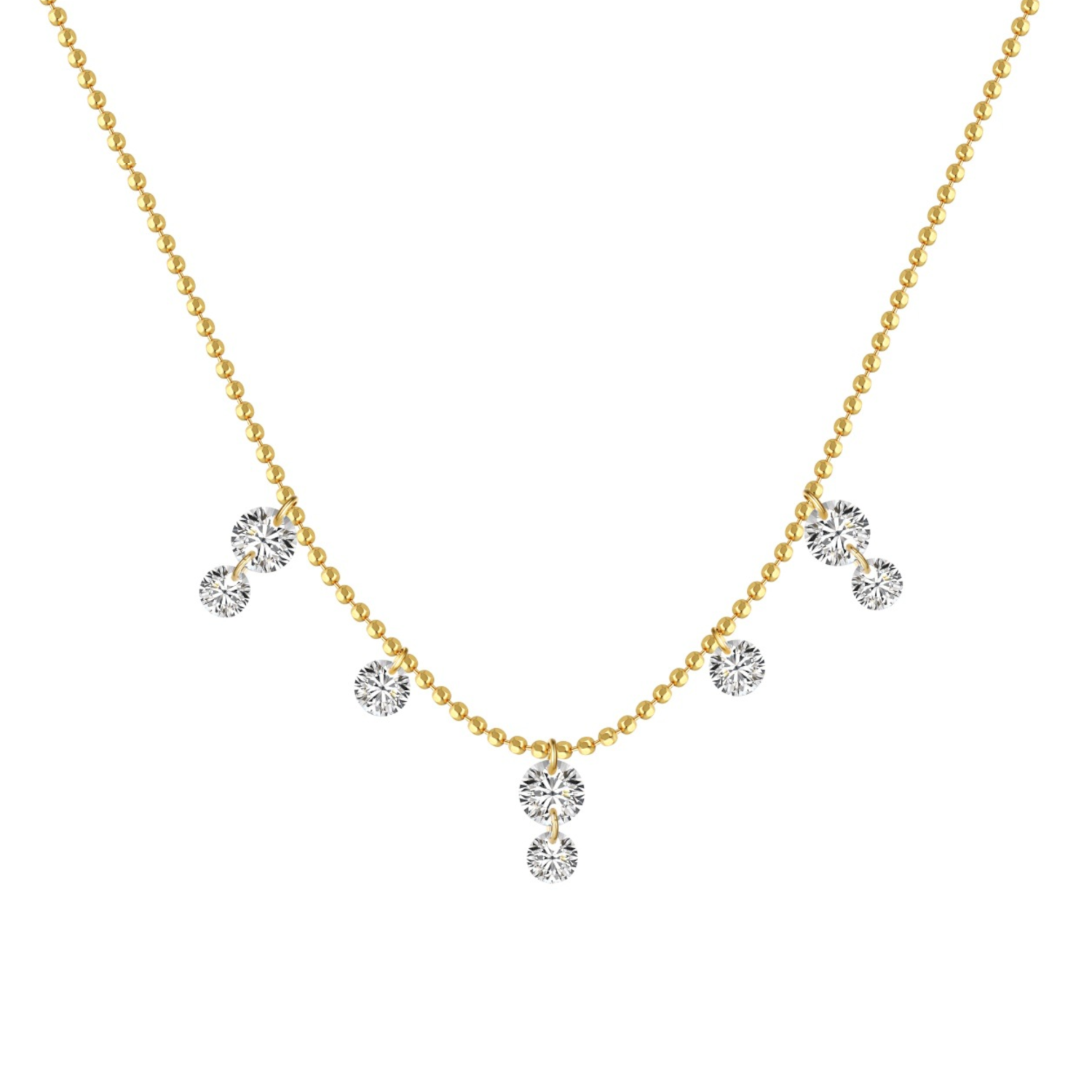 Gold Zircon Necklace