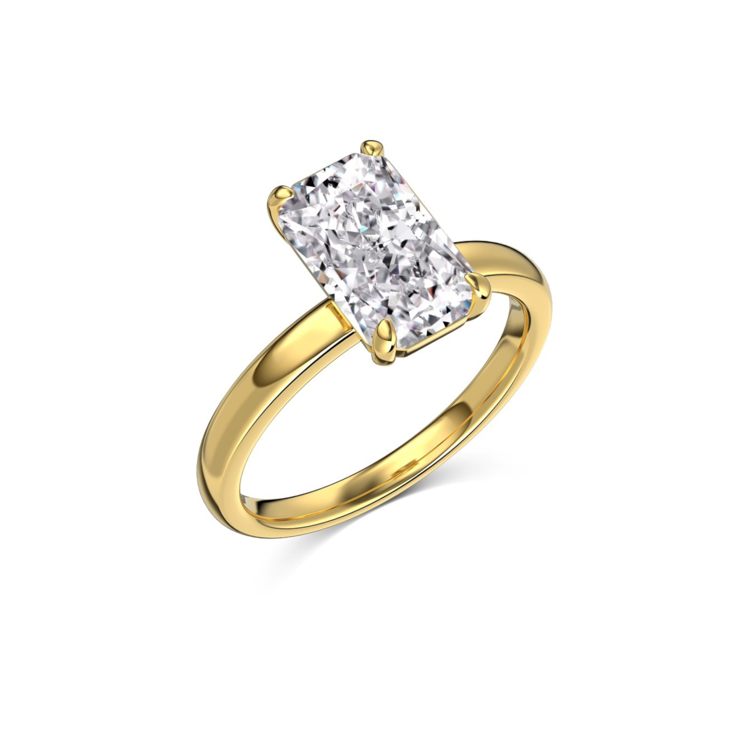 Gold Zircon Ring