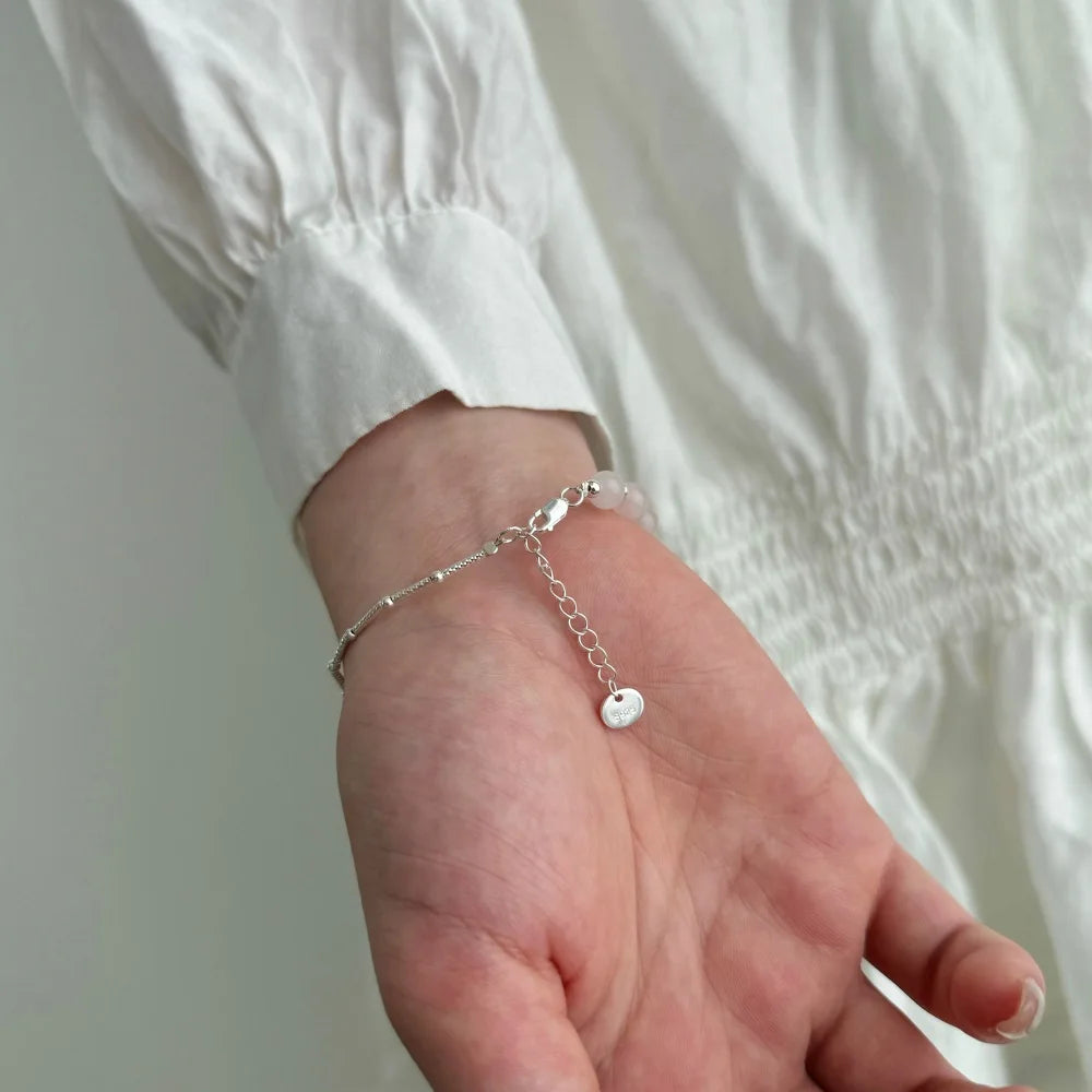 Silver Crystal Round Cut Multi Layer Bangles Beaded Bracelet