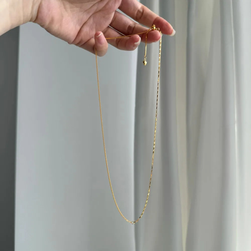 Silver Braided Chain Necklace