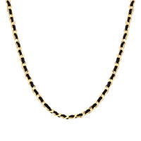 Silver Weaving Link Chain Necklace