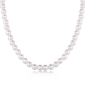 Silver Pearl Classic Beaded Necklace