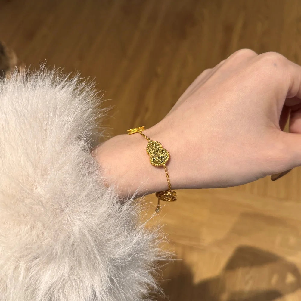 Silver Gourd Charm Bracelet