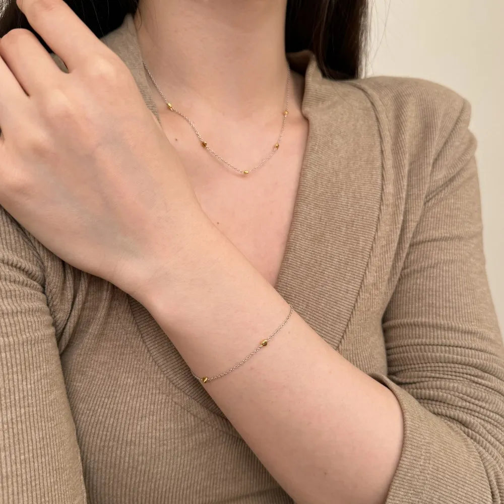 Silver Heart Chain Necklace