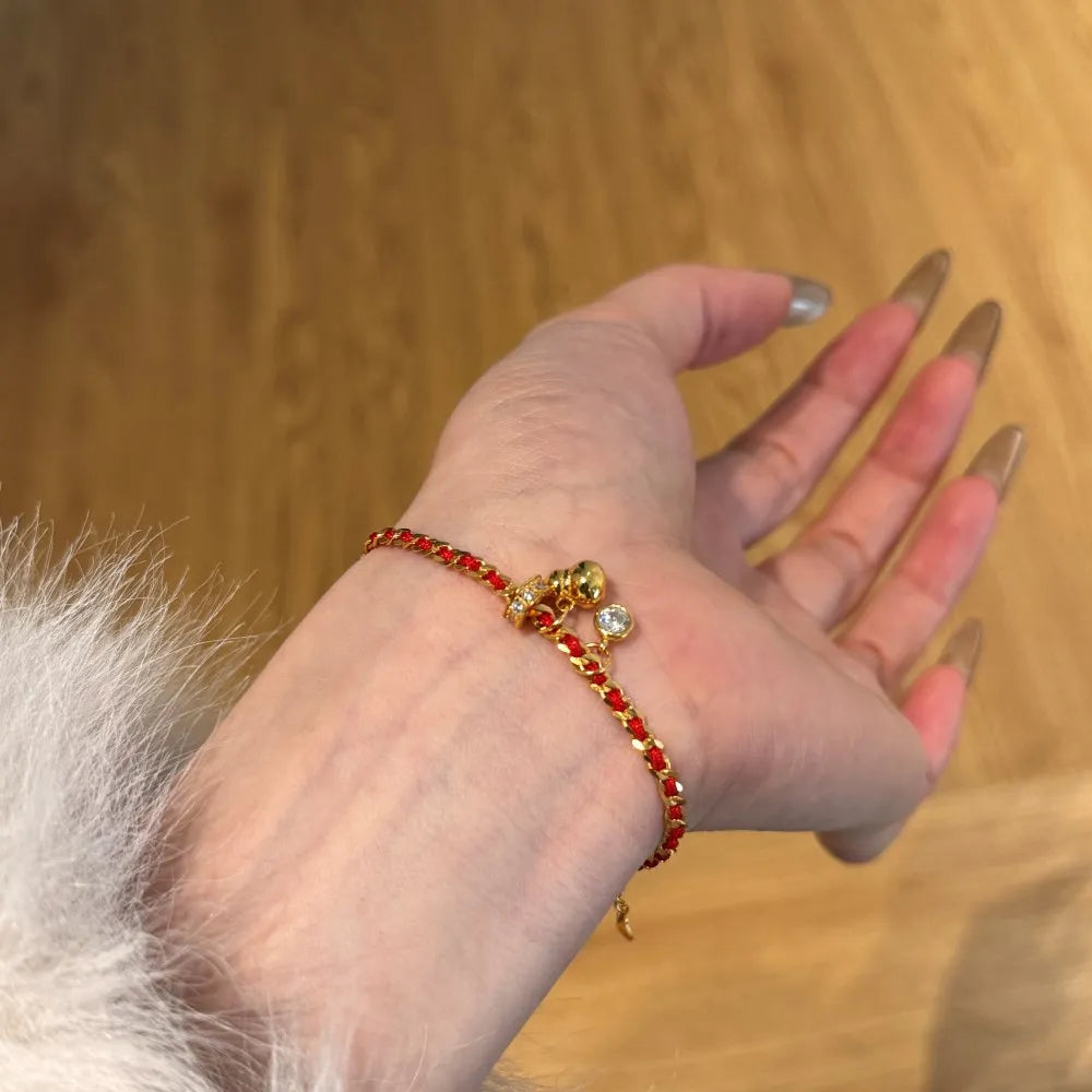 Silver Gourd Chain Bracelet