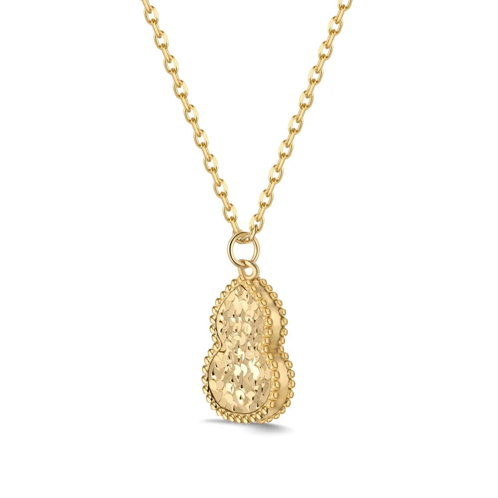 Silver Gourd Pendant Necklace