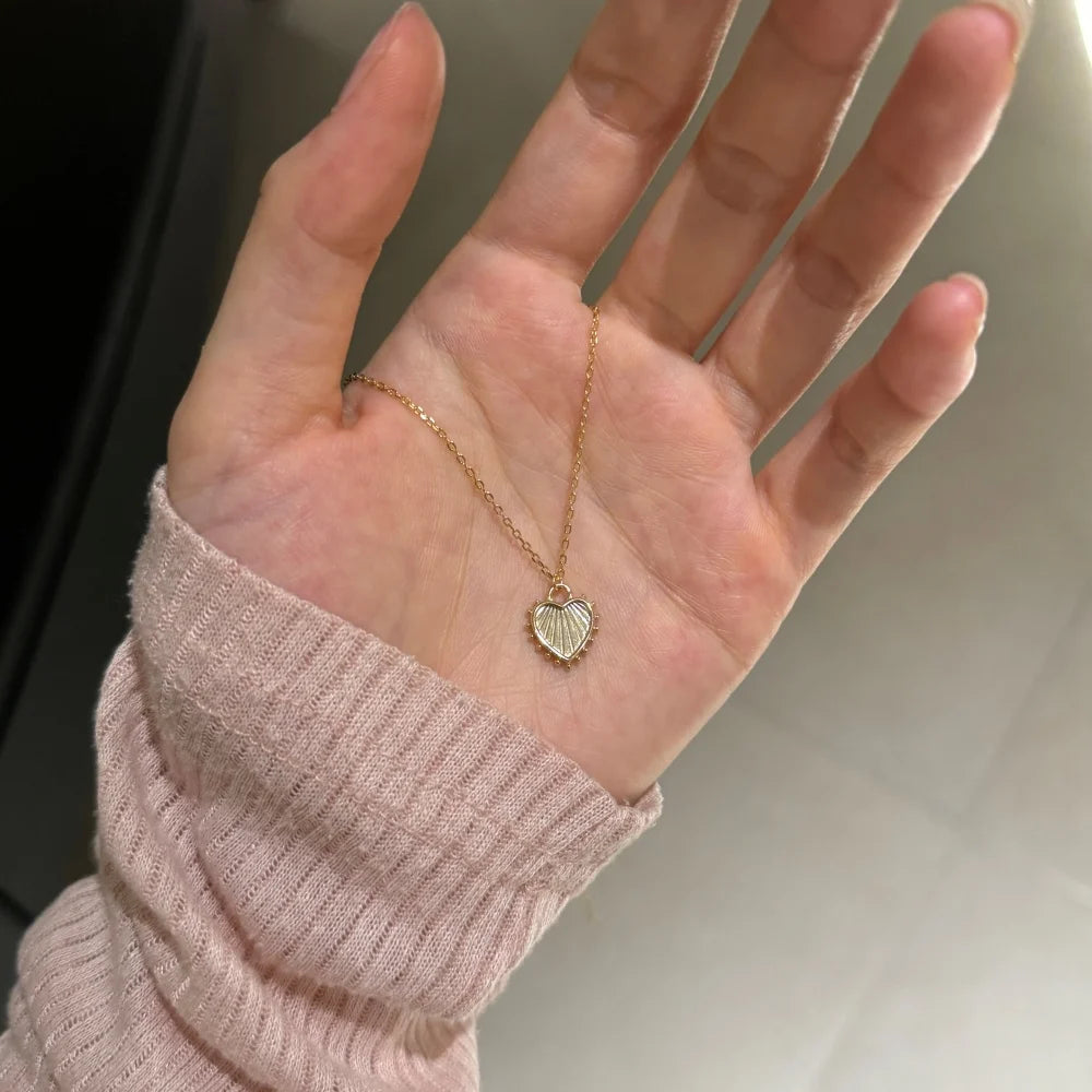 Silver Heart Pendant Necklace