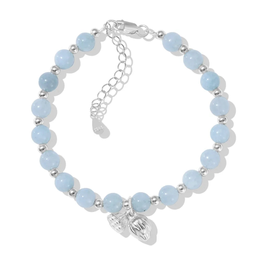 Silver Crystal Round Cut Dots Beaded Bracelet