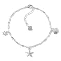 Silver Starfish Charm Bracelet