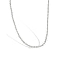 Silver Beaded Chain Necklace