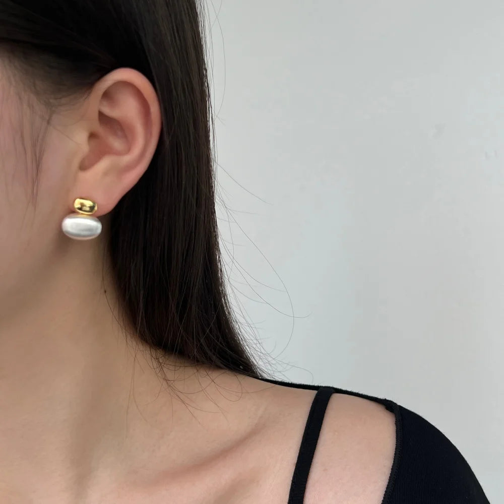 Silver Stacked Ear Studs