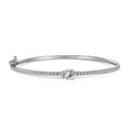 Silver Zircon Pear Cut Iced Tennis Bracelet