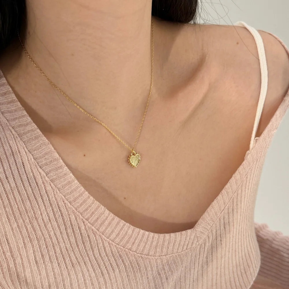 Silver Heart Pendant Necklace