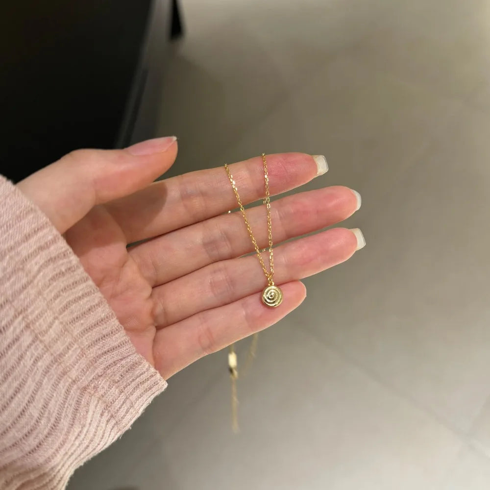 Silver Lollipop Pendant Necklace