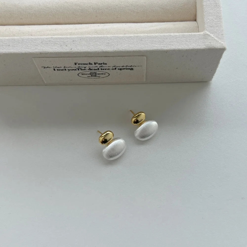 Silver Stacked Ear Studs