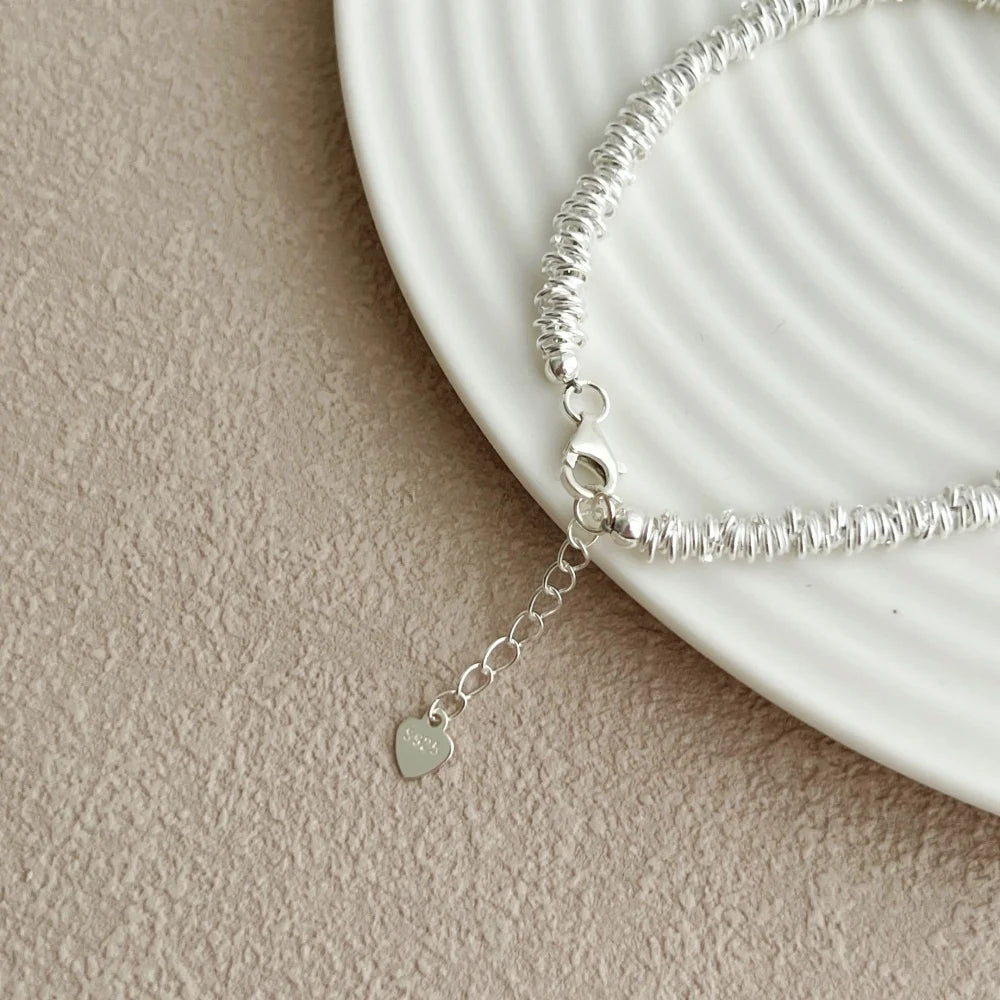 Silver Cat Beaded Bracelet