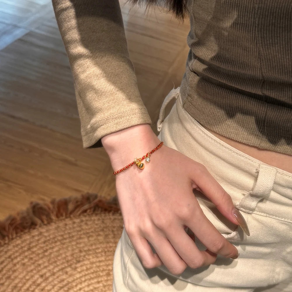 Silver Gourd Chain Bracelet