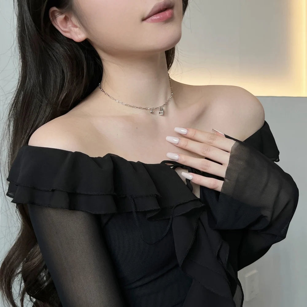 Silver Good Luck Chain Pendant Necklace