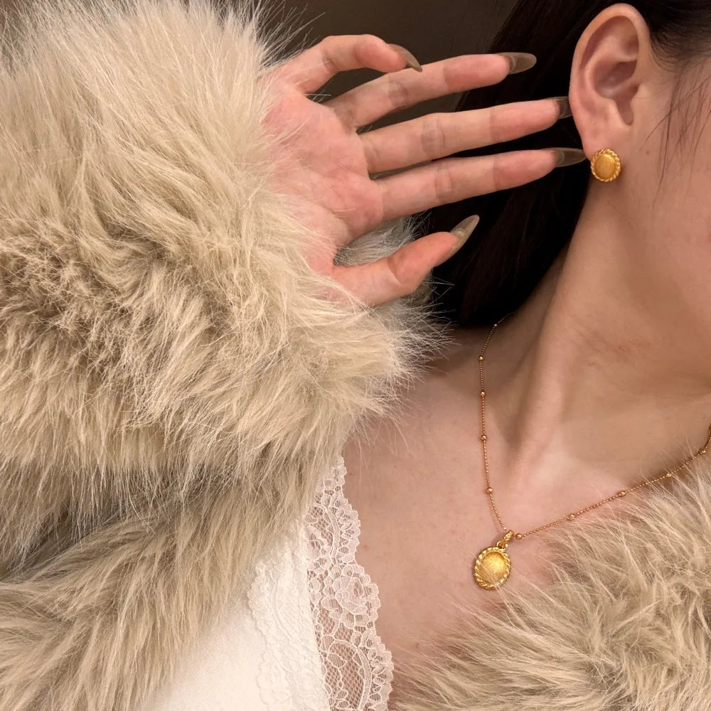 Silver Frame Pendant Necklace