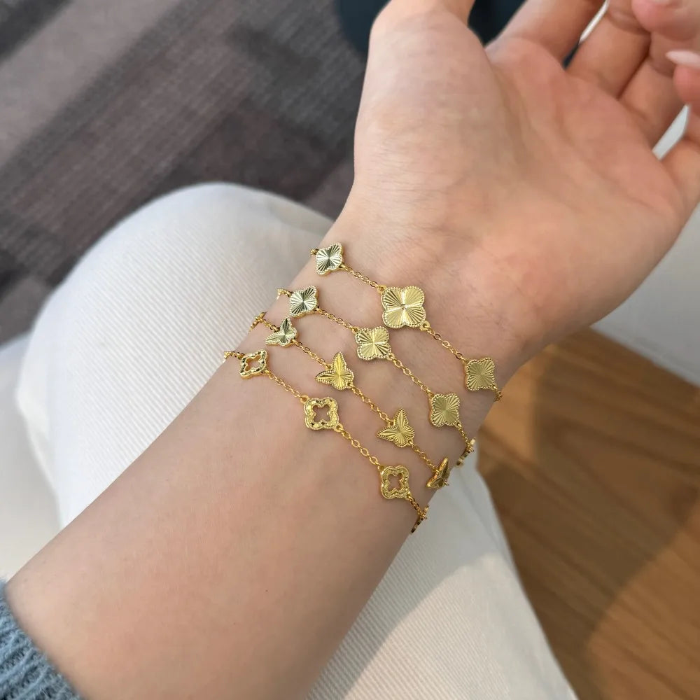 Silver Butterfly Charm Bracelet