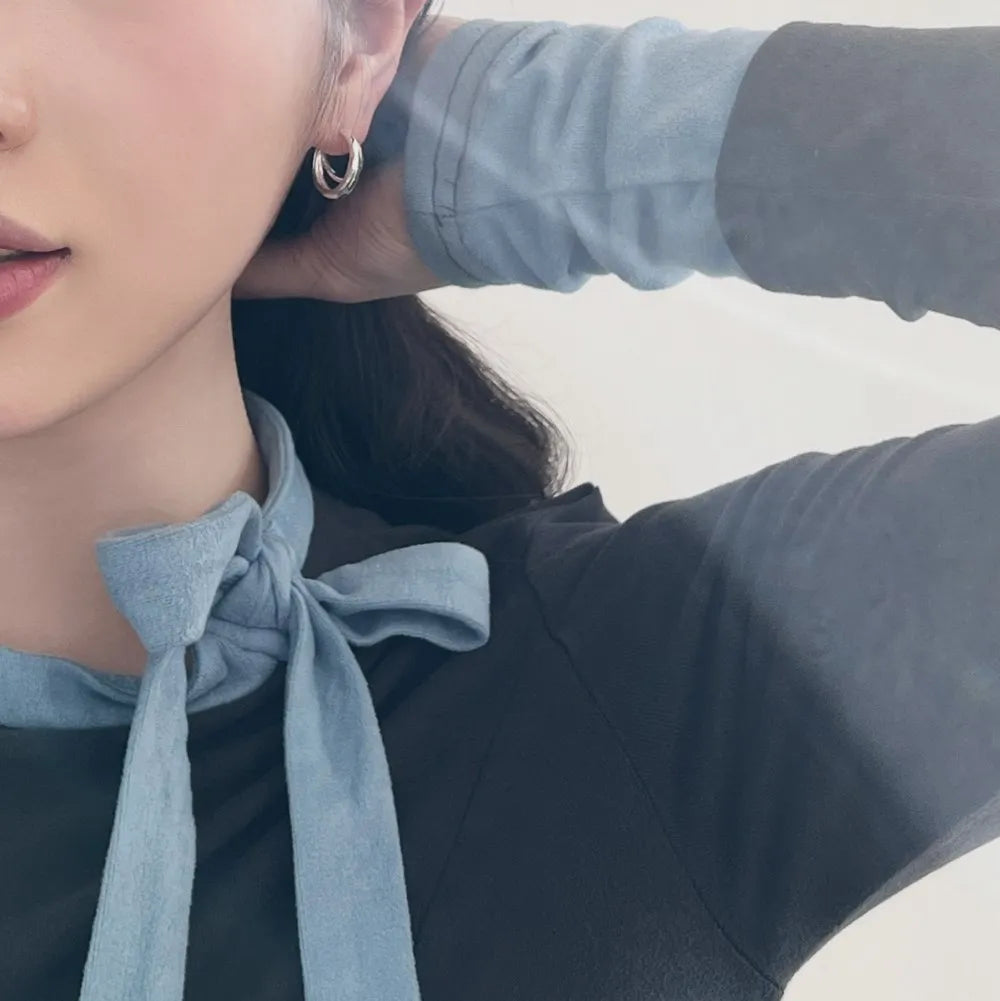 Silver Multi Layer Hook Ear Hoops