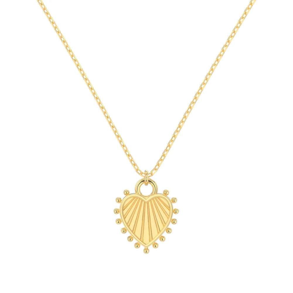 Silver Heart Pendant Necklace