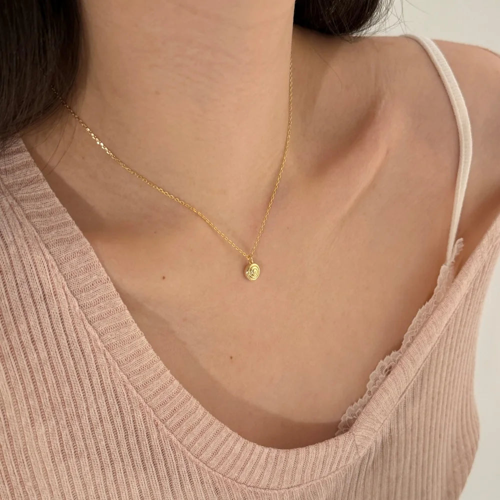 Silver Lollipop Pendant Necklace