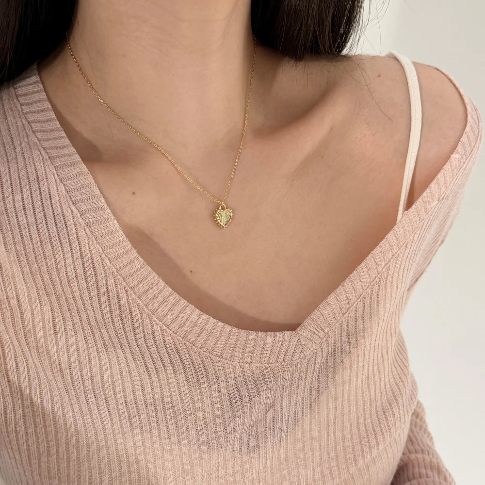 Silver Heart Pendant Necklace